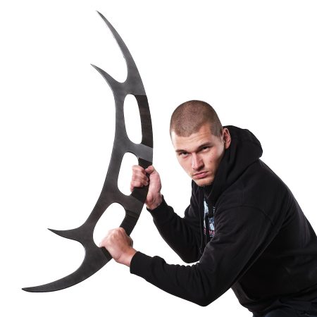 Klingon Bat`leth sword prop replika from Star Trek by Blasters4Masters