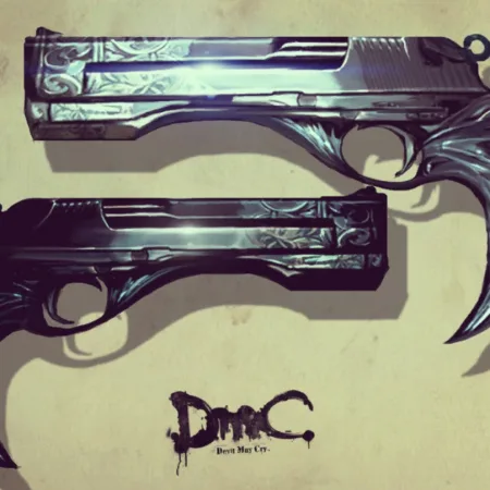 Ebony and Ivory Pistols replica props Devil May Cry - Remake