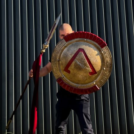 Arms of Sparta Spear and shield Prop Replica from God of War by Blasters4Masters