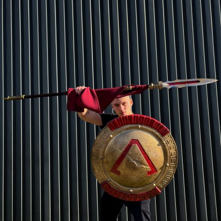 Arms of Sparta Spear and shield Prop Replica from God of War by Blasters4Masters