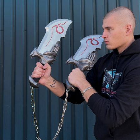 Kratos Blades prop replica swords from God of War by Blasters4Masters