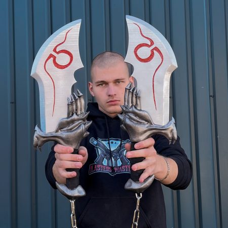 Kratos Blades prop replica swords from God of War by Blasters4Masters