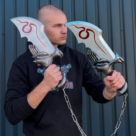 Kratos Blades prop replica swords from God of War by Blasters4Masters