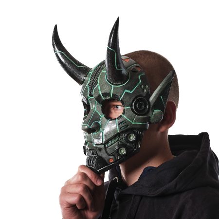 Cyberpunk Oni Mask japanese cosplay by Blasters4Masters