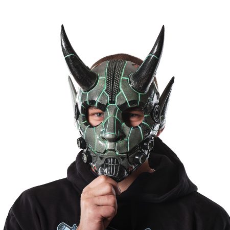 Cyberpunk Oni Mask japanese cosplay by Blasters4Masters