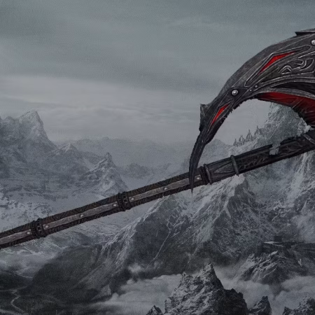 Daedric Battleaxe from Skyrim by Blasters4Masters