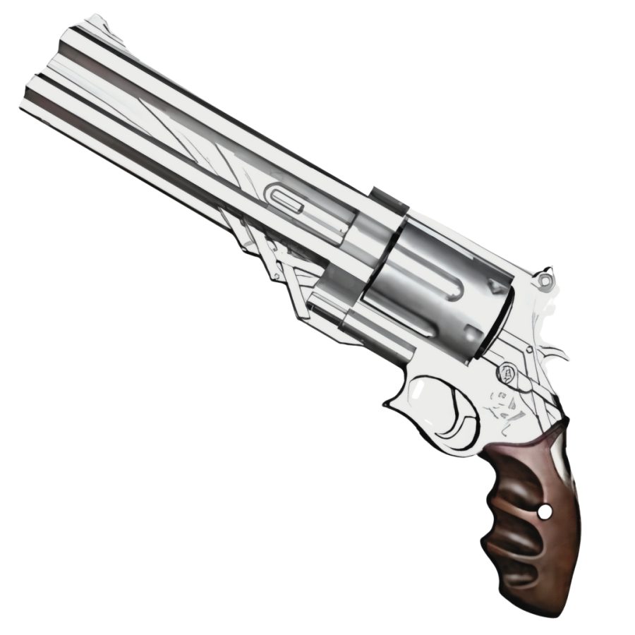 Blue Rose Revolver Prop Replica from devil may cry by Blasters4Masters