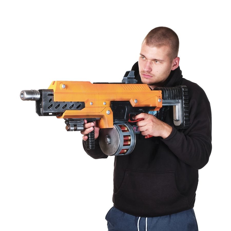 SG-225IE Breaker Incendiary replica prop from Helldivers 2 by Blasters4Masters