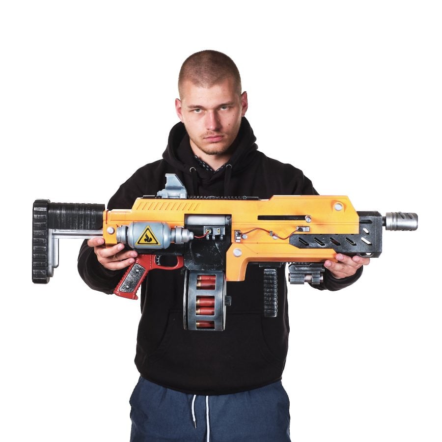 SG-225IE Breaker Incendiary replica prop from Helldivers 2 by Blasters4Masters