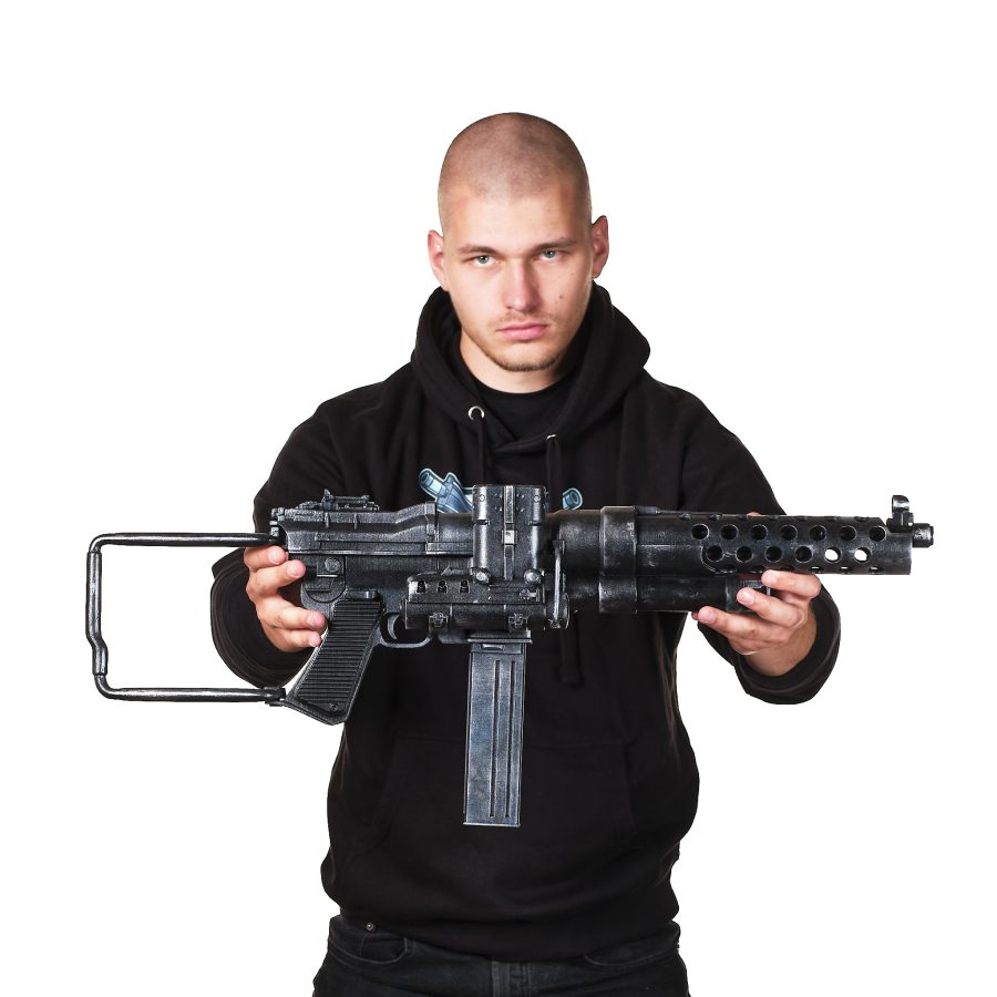 Submachine Gun (SMG) prop replica from Volfenstein by Blasters4Masters