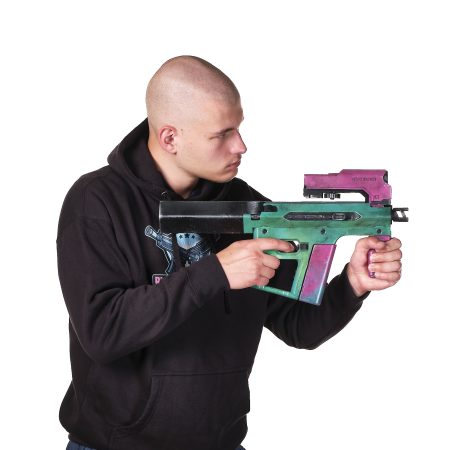 Rebecca’s SMG TKI-20 replica prop from Cyberpunk 2077 by Blasters4Masters