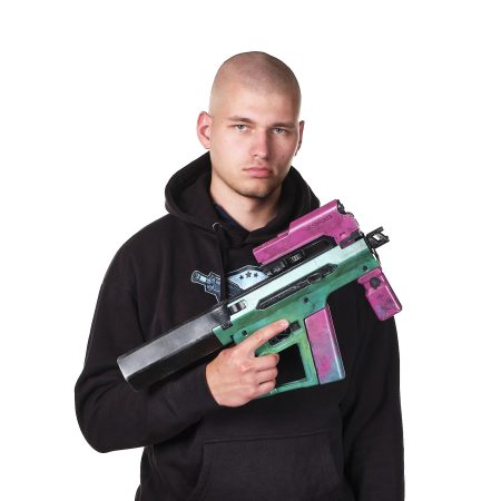 Rebecca’s SMG TKI-20 replica prop from Cyberpunk 2077 by Blasters4Masters