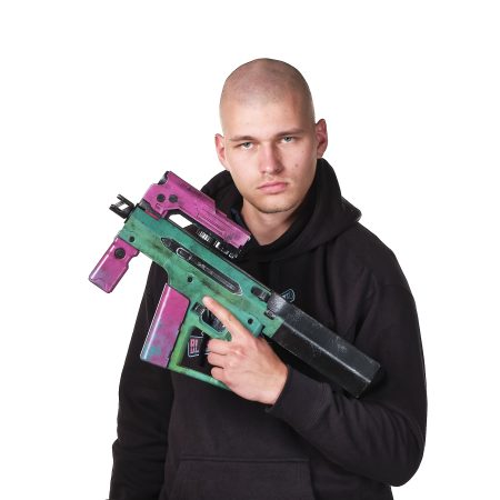 Rebecca’s SMG TKI-20 replica prop from Cyberpunk 2077 by Blasters4Masters