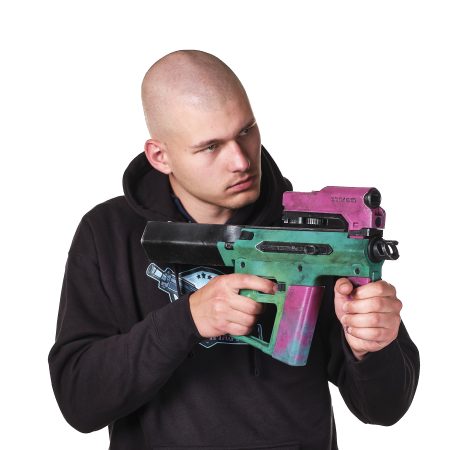 Rebecca’s SMG TKI-20 replica prop from Cyberpunk 2077 by Blasters4Masters