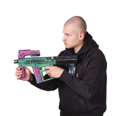 Rebecca’s SMG TKI-20 replica prop from Cyberpunk 2077 by Blasters4Masters