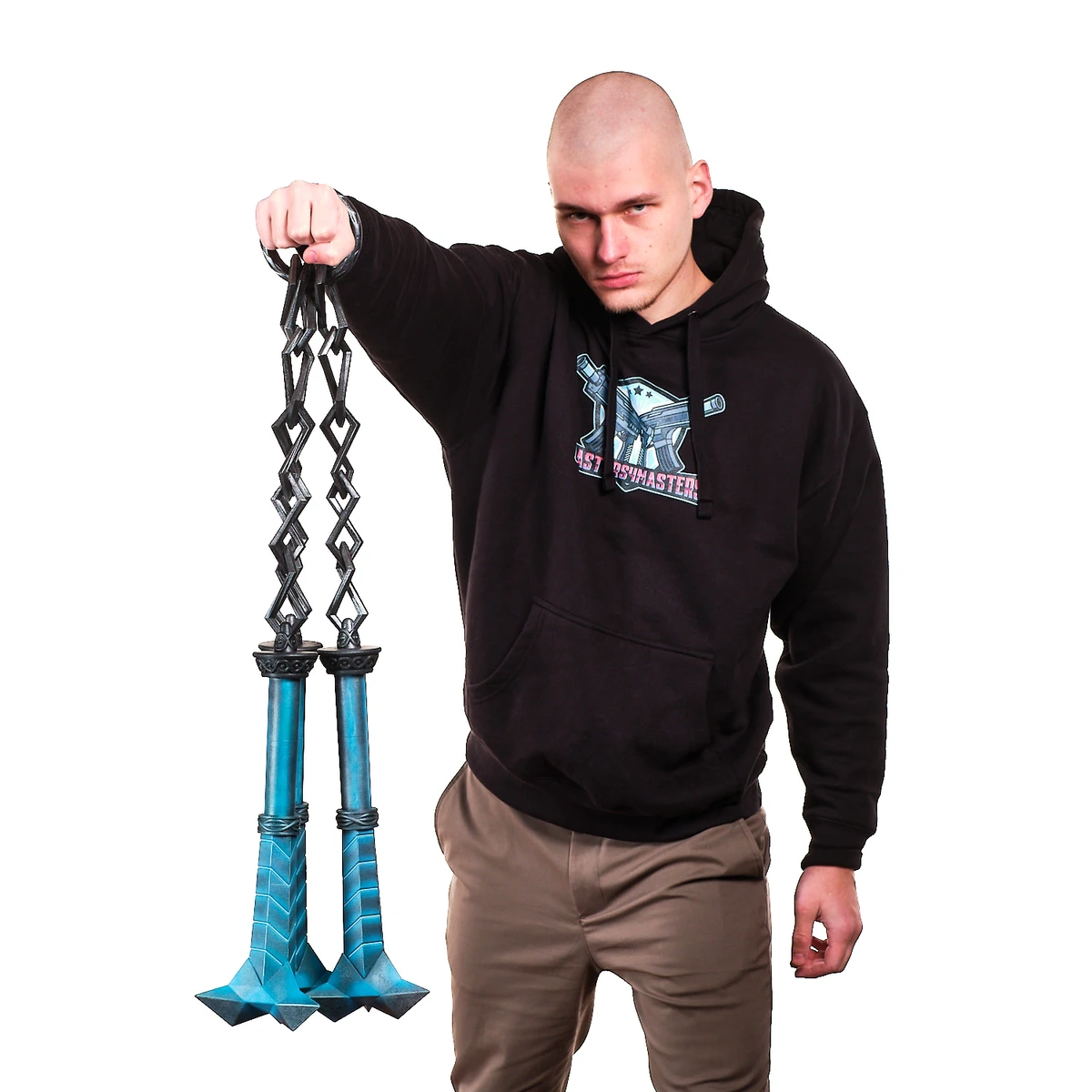 Cerberus Ice Nunchaku replica prop from Devil May Cry by Blasters4Masters Cerberus Ice Nunchaku Replica Prop From Devil May Cry By Blasters4Masters