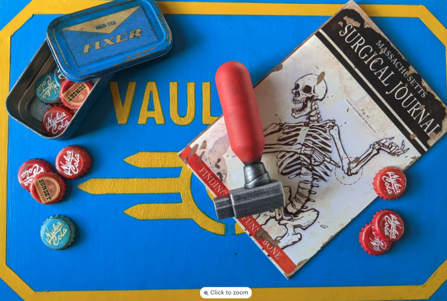 Chem Pack prop replica Fallout RadAway, Irradiated Blood, Stimpak, Med-X, and Jet