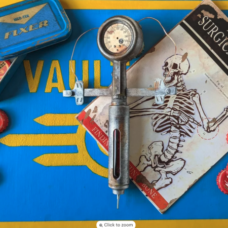 Chem Pack prop replica Fallout RadAway, Irradiated Blood, Stimpak, Med-X, and Jet