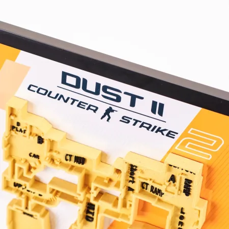 Dust 2 Map 3D Plaque Replica Prop From Counter Strike 2 By Blasters4Masters 4
