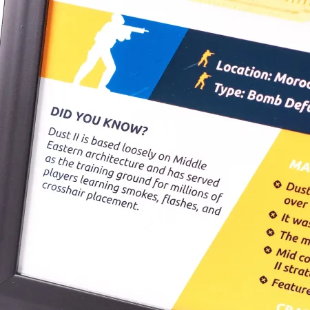 Dust 2 Map 3D Plaque Replica Prop From Counter Strike 2 By Blasters4Masters 6