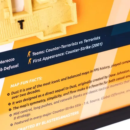 Dust 2 Map 3D Plaque Replica Prop From Counter Strike 2 By Blasters4Masters 7