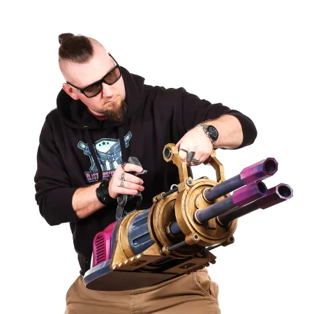 Jinx Pow-Pow Minigun – Arcane League of Legends 3 Jinx Pow Pow Minigun Replica Prop From Arcane League Of Legends By Blasters4Masters 1
