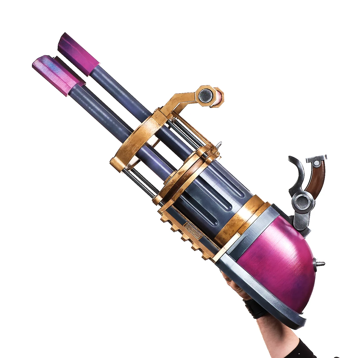 Jinx Pow-Pow Minigun replica prop from Arcane League of Legends by Blasters4Masters_6 Jinx Pow Pow Minigun Replica Prop From Arcane League Of Legends By Blasters4Masters 6