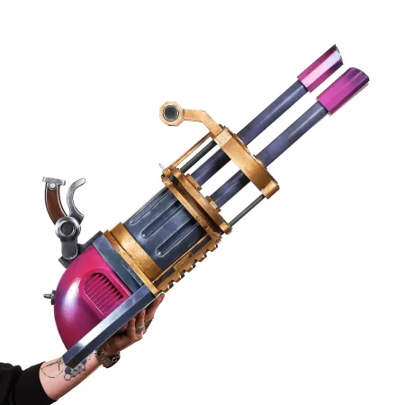 Jinx Pow-Pow Minigun – Arcane League of Legends 16 Jinx Pow Pow Minigun Replica Prop From Arcane League Of Legends By Blasters4Masters 7