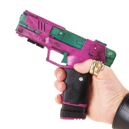 Rebecca's Pistol prop replica Pink & Green - Cyberpunk 2077