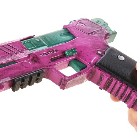 Rebecca's Pistol prop replica Pink & Green - Cyberpunk 2077