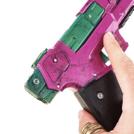 Rebecca's Pistol prop replica Pink & Green - Cyberpunk 2077