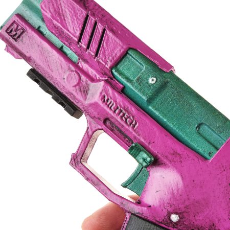 Rebecca's Pistol prop replica Pink & Green - Cyberpunk 2077