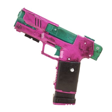 Rebecca's Pistol prop replica Pink & Green - Cyberpunk 2077