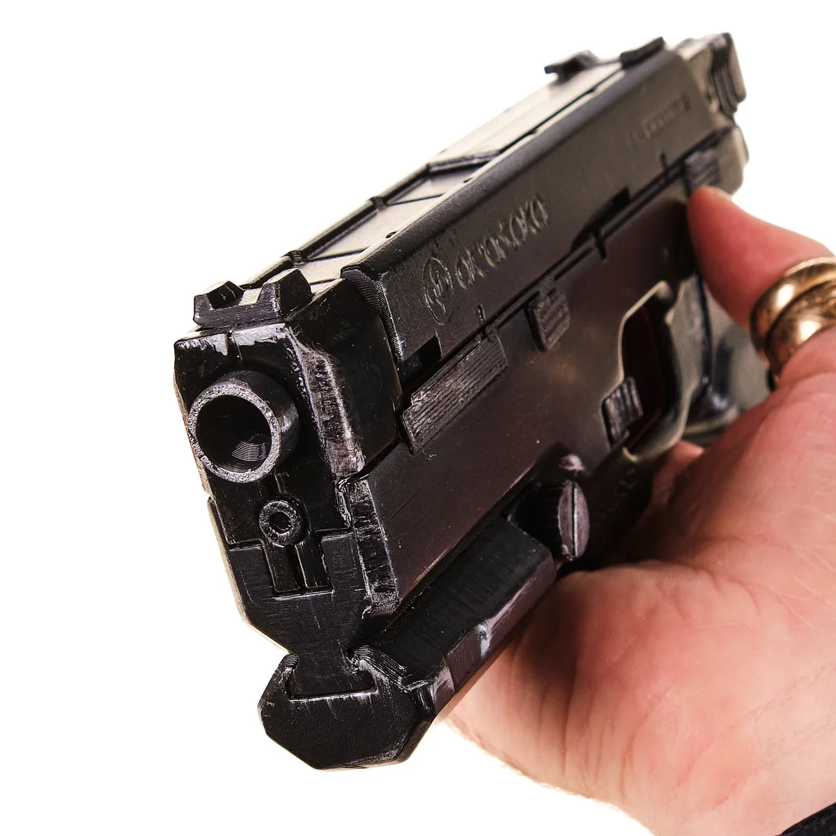 Arasaka JKE-X2 Kenshin pistol replica prop from Cyberpunk 2077 by Blasters4Masters_8 Arasaka JKE X2 Kenshin Pistol Replica Prop From Cyberpunk 2077 By Blasters4Masters 8