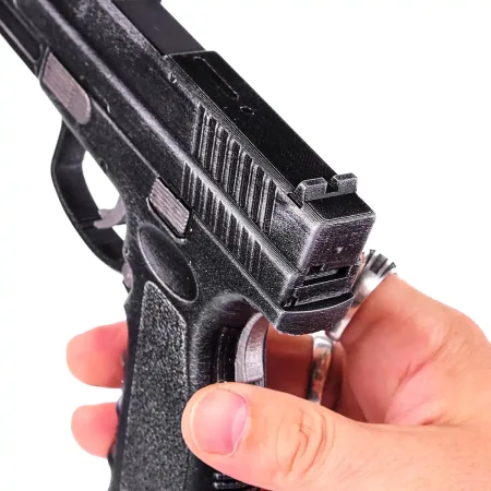 Black Tail Pistol Replica Prop From Resident Evil 4 Remake By Blasters4Masters 4