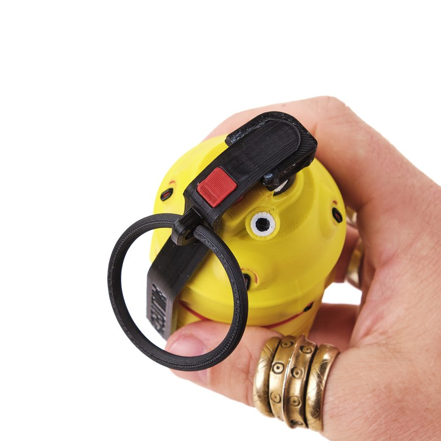 CHAR Incendiary Grenade replica prop from Cyberpunk 2077 by Blasters4Masters