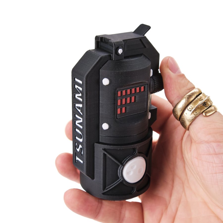 EMP Grenade replica prop from Cyberpunk 2077 by Blasters4Masters