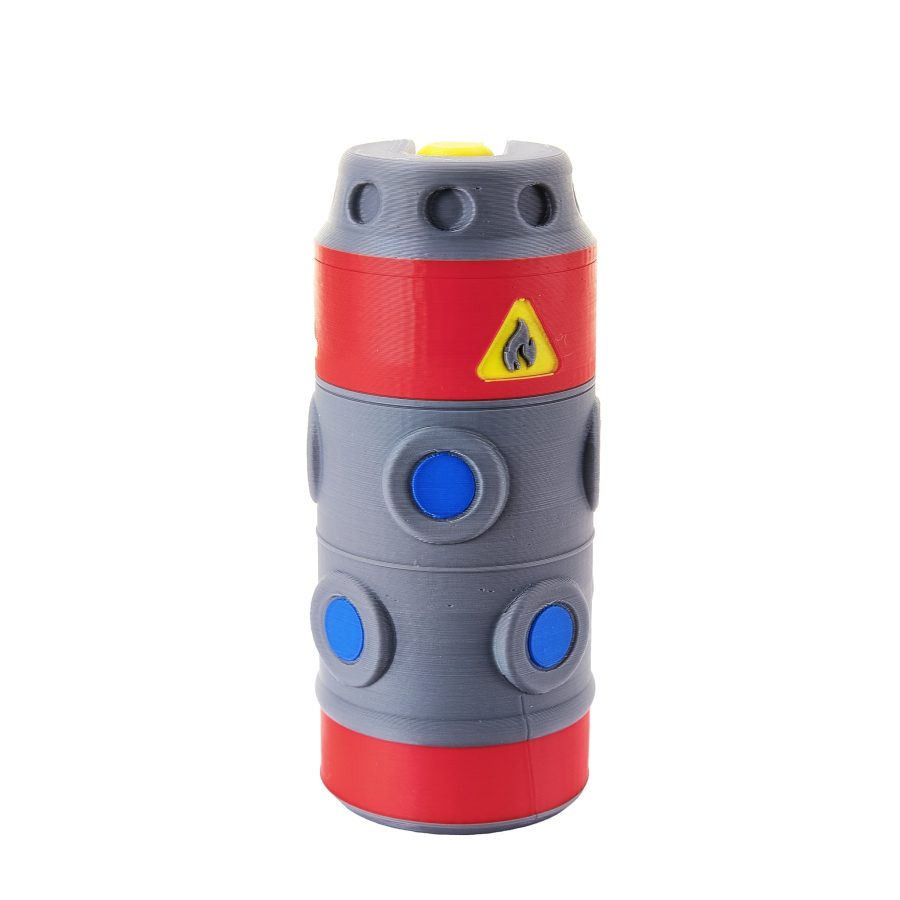 G-13 Incendiary Impact grenade replica prop from Helldivers 2 by Blasters4Masters