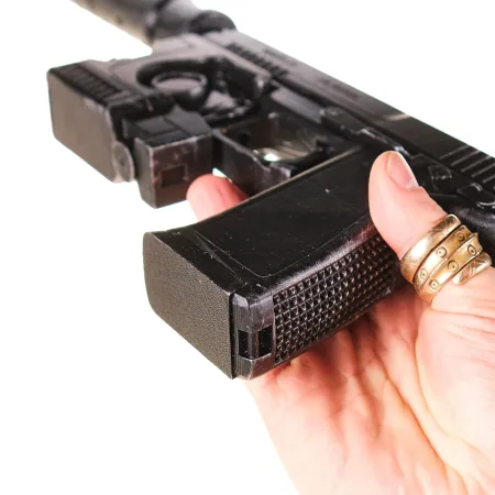 HK Mk23 SOCOM Suppressed - Metal Gear Solid 4 HK MK23 SOCOM Suppressed Replica Prop From Metal Gear Solid By Blasters4Masters 3