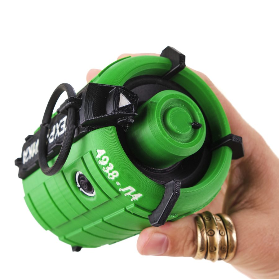 MOLODEC BioHaz Grenade replica prop from Cyberpunk 2077 by Blasters4Masters