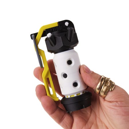 Smoke Grenade replica prop from Cyberpunk 2077 by Blasters4Masters