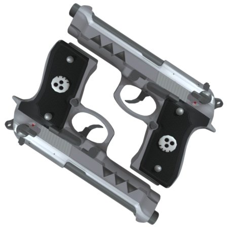 Deamon Twin Guns Prop Replica 1:1 Scale from Soul eater manga by Blasters4Masters
