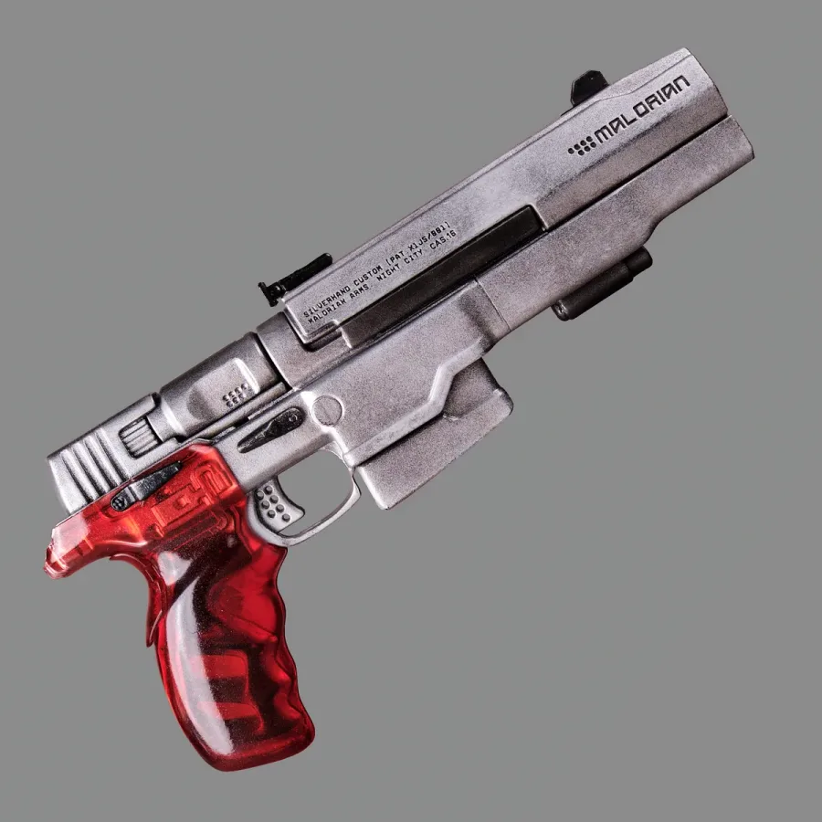 Malorian Arms 3516 – Johnny Silverhands Pistol Replica Prop From Cyberpunk 2077 By Blasters4Masters 12