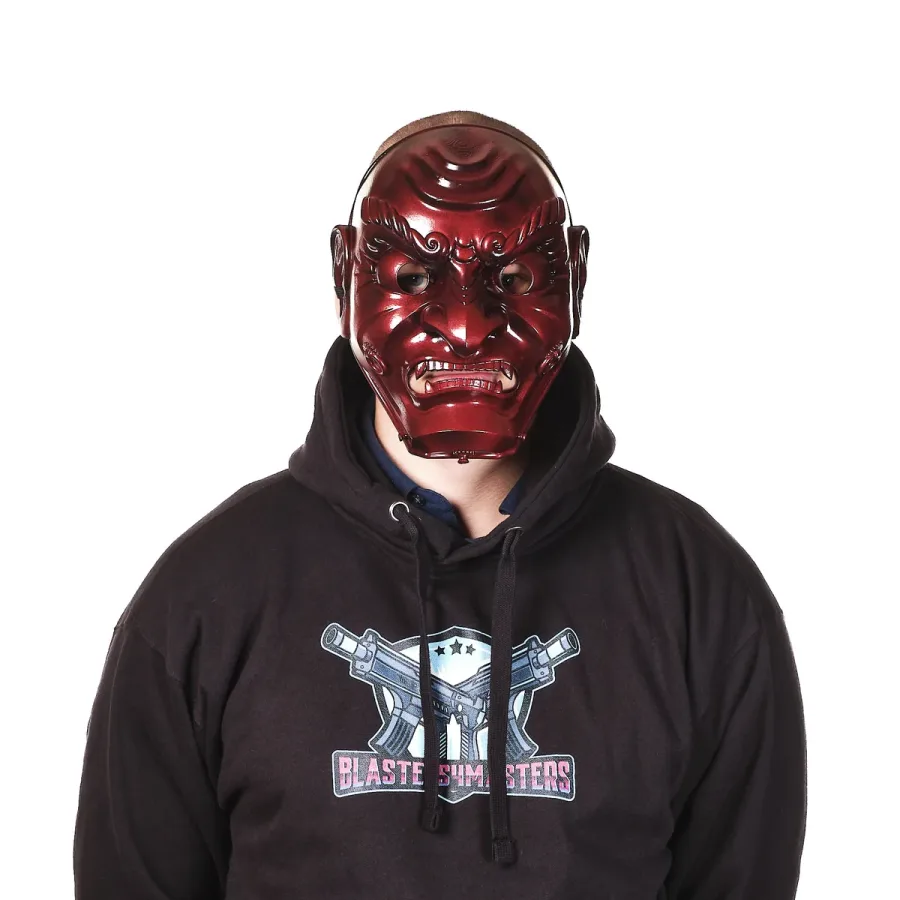 Oni Mask Red Angry Guy Prop By Blasters4Masters