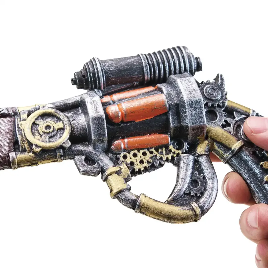 Steampunk Revolver Gun Replica Prop By Blasters4Masters 3