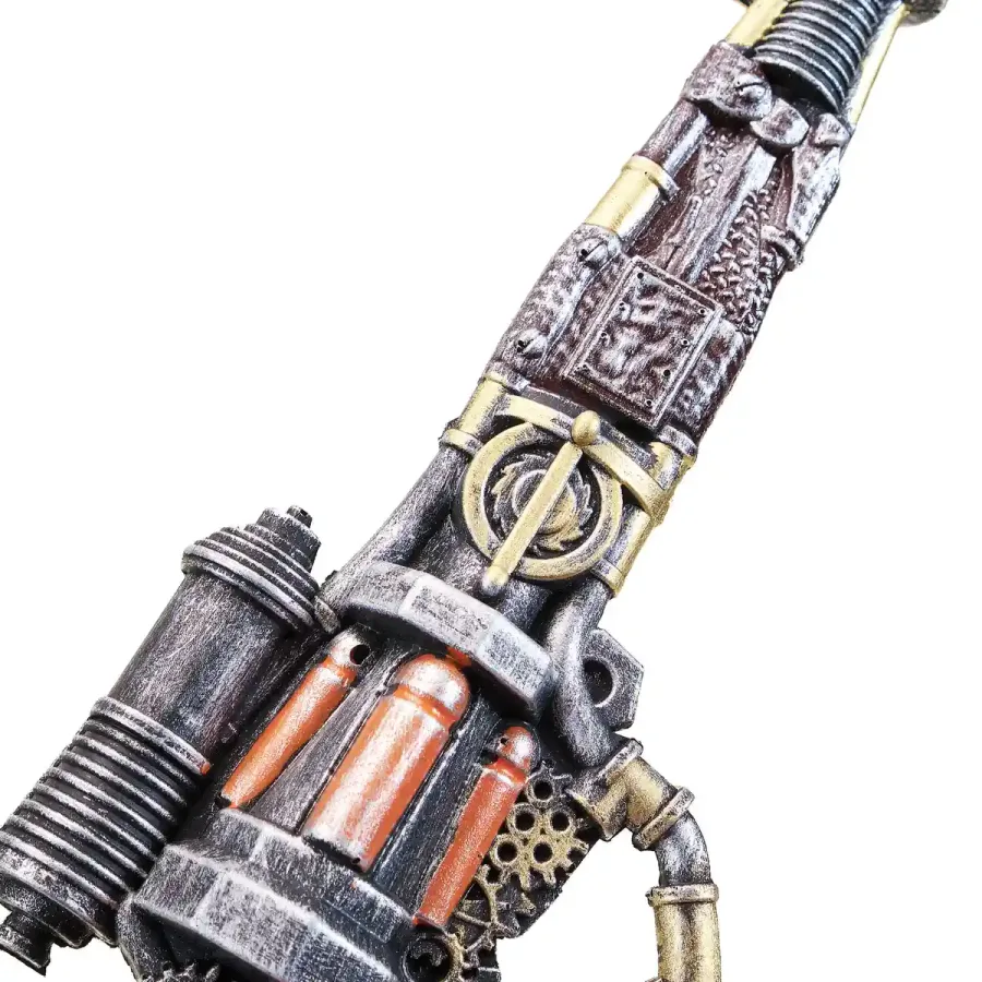 Steampunk Revolver Gun Replica Prop By Blasters4Masters 6