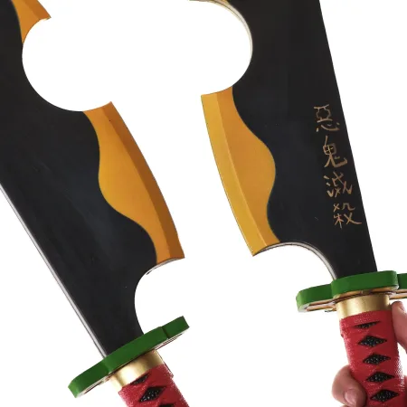 Uzui Tengen Swords Replica Prop From Demon Slayer By Blasters4Masters 8