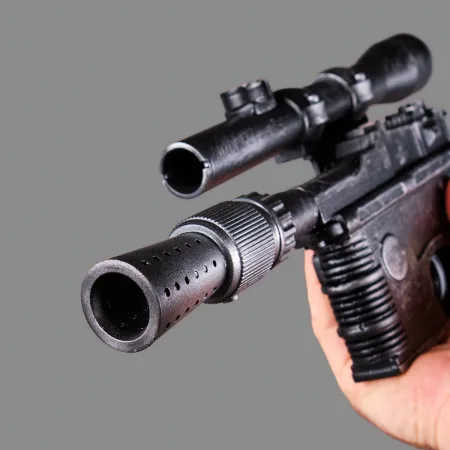 Han Solo DL-44 Blaster - Star Wars - PREMIUM EDITION 11 Han Solo DL 44 Blaster PREMIUM EDITION Replica Prop From Star Wars By Blasters4Masters 10