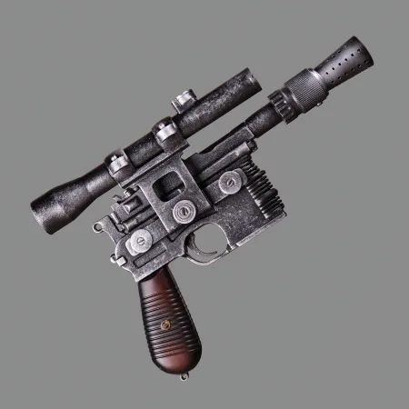 Han Solo DL-44 Blaster - Star Wars - PREMIUM EDITION 14 Han Solo DL 44 Blaster PREMIUM EDITION Replica Prop From Star Wars By Blasters4Masters 13