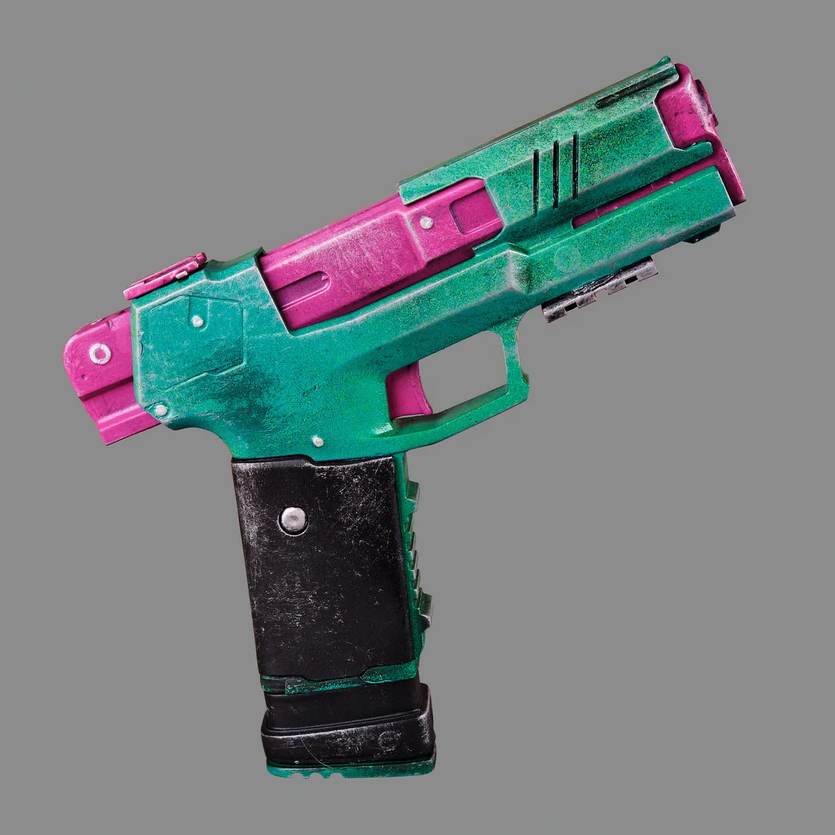 Rebecca`s Pistol – Green & Pink PREMIUM EDITION replica prop from Cyberpunk 2077 by Blasters4Masters_11 Rebeccas Pistol Green Pink PREMIUM EDITION Replica Prop From Cyberpunk 2077 By Blasters4Masters 11
